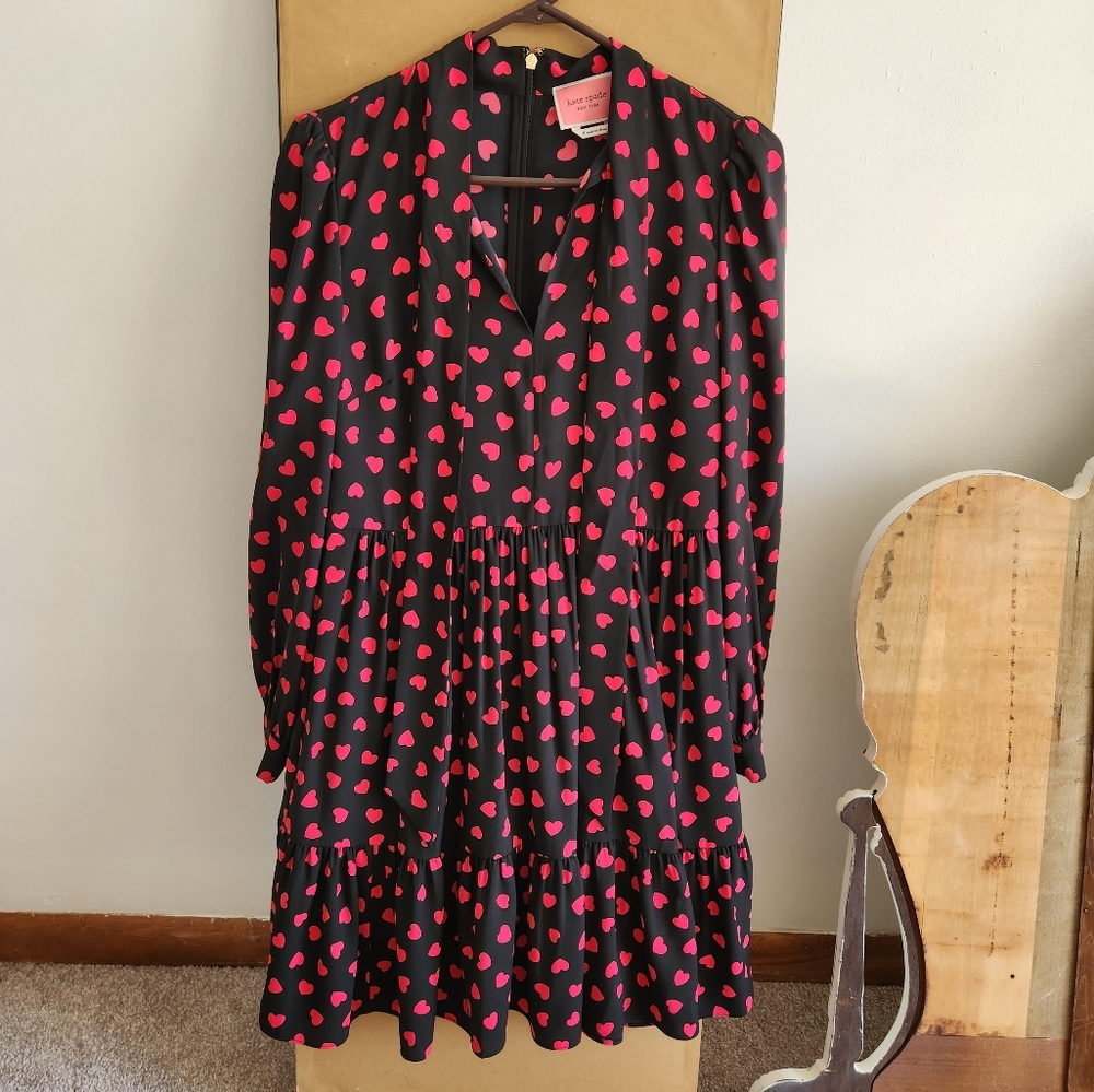 Kate Spade Heartbeat Tie Neck Shirtdress